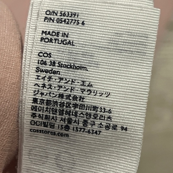 COS Circle Cut Layer Knit Mini Dress Size XS Extra Small Pink Travel Easy Fit - Picture 9 of 12